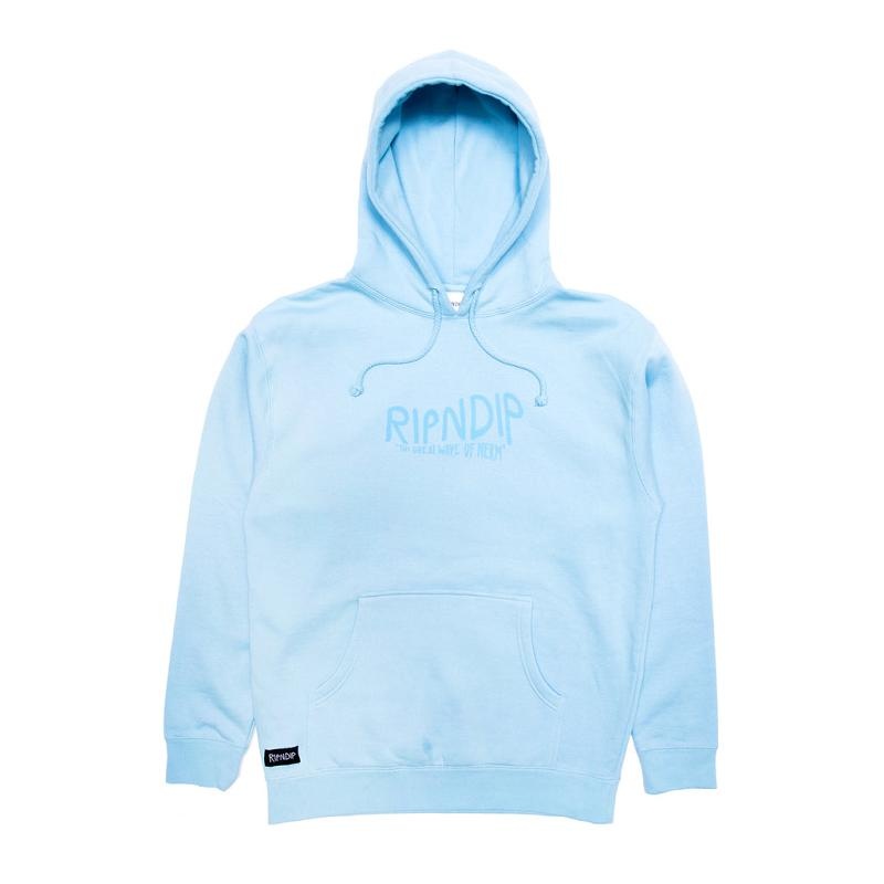 Blue Ripndip The Great Wave Of Nerm Hoodie | USAZG2410