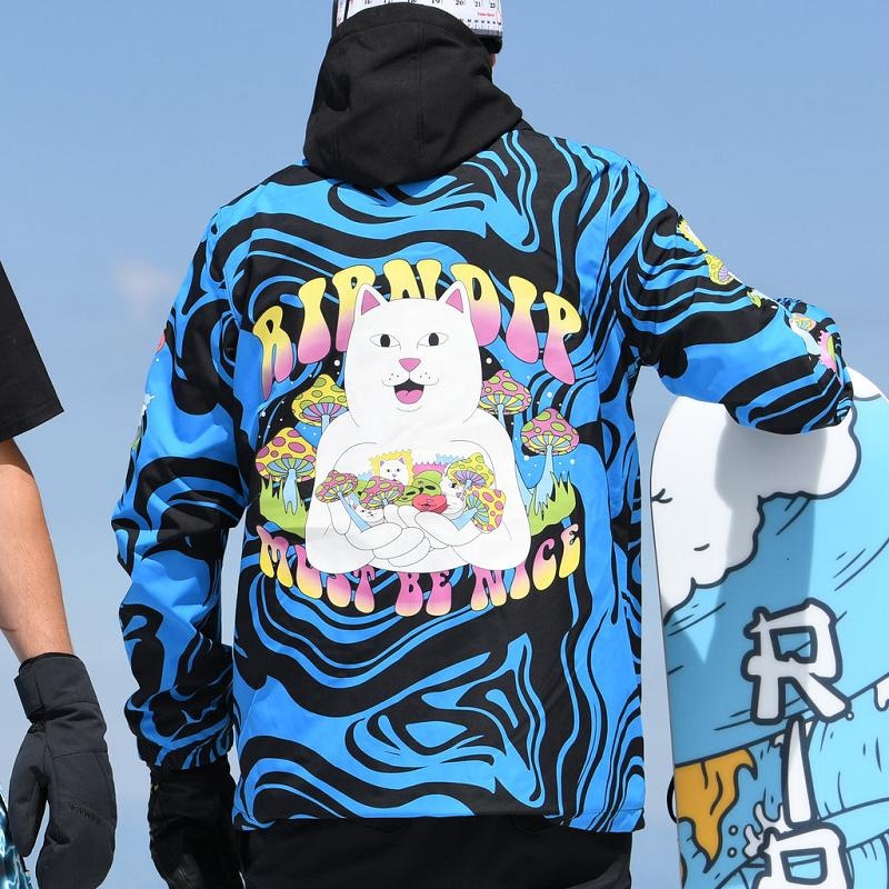 Blue Ripndip Trippy Treats Snowboard Jackets | USARW2530