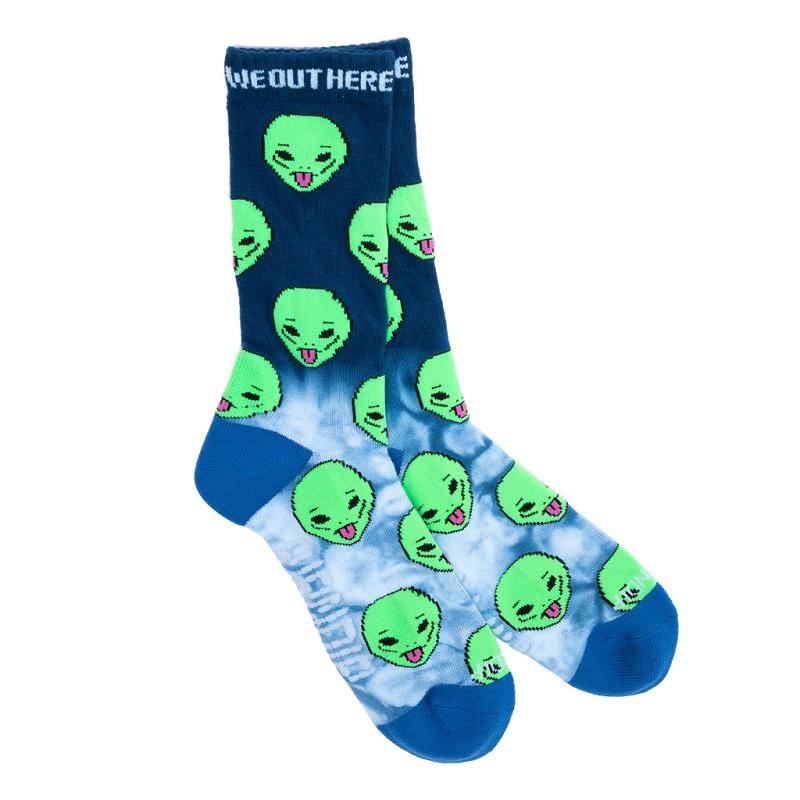 Blue Ripndip We Out Here Socks | USAVD2329