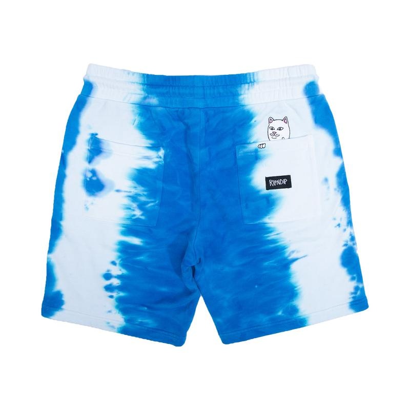 Blue Stripes Ripndip Wilshire Sweat Shorts | USANB2826