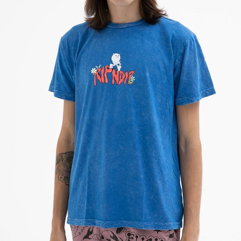 Blue Wash Ripndip Dont Trip Shirts | USADN2741