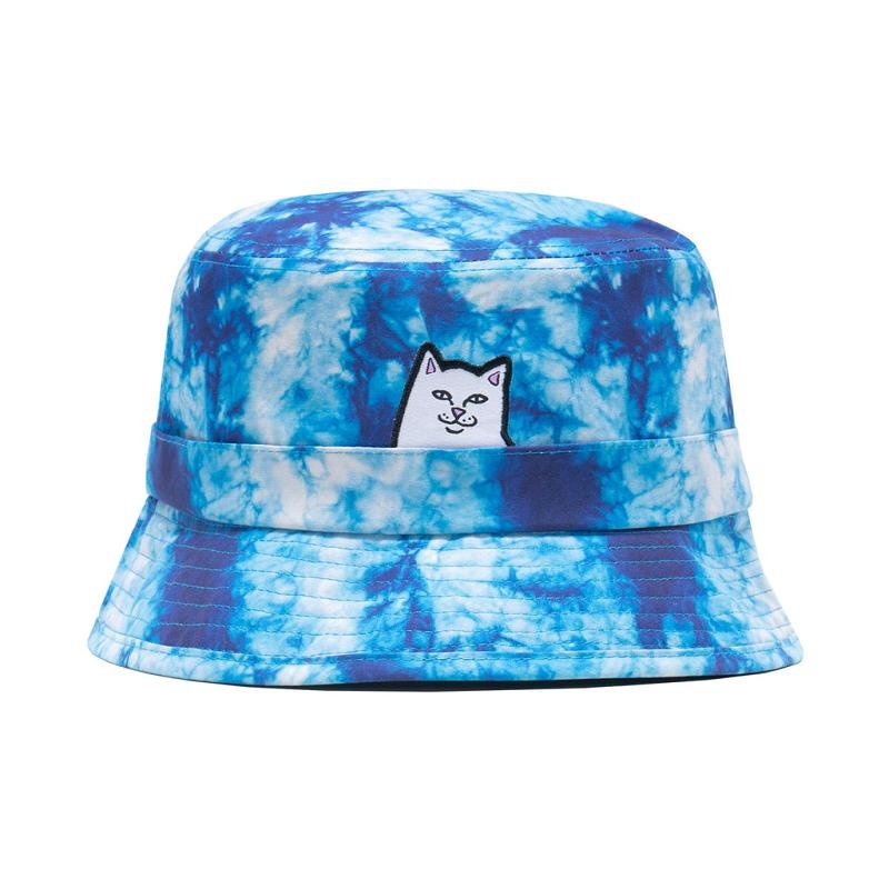 Blue Wash Ripndip Lord Nermal Tie Dye Bucket Hats | USAPQ2931