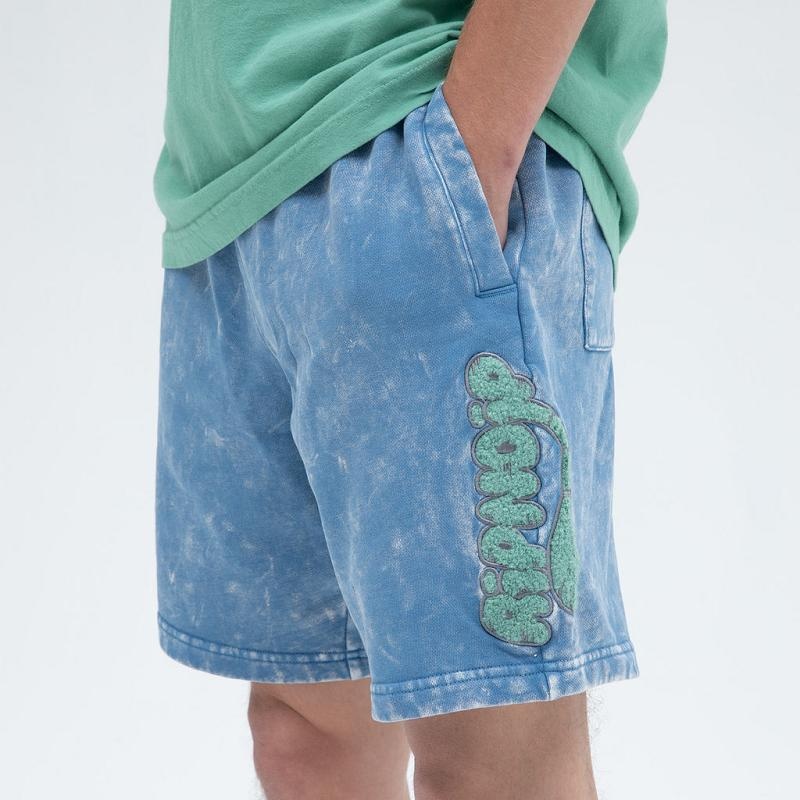 Blue Wash Ripndip Ripntail Sweat Shorts | USACE2803