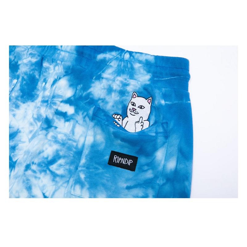 Blue Wash Ripndip Ripntail Sweat Shorts | USAWY2823