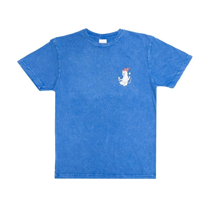 Blue Wash Ripndip Zodiac Shirts | USADN2715