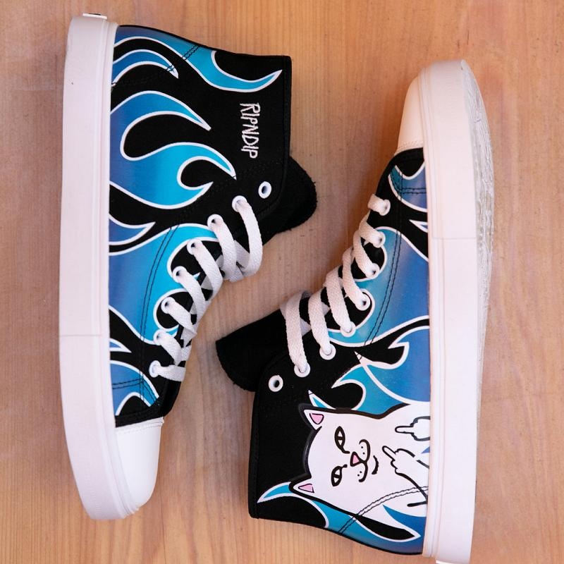 Blue / Black Ripndip Lord Nermal Hades High Top High Tops | USAWY2965