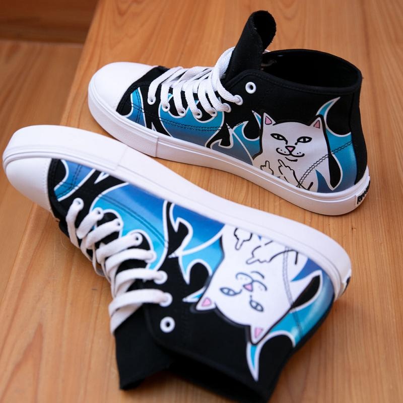 Blue / Black Ripndip Lord Nermal Hades High Top High Tops | USAWY2965