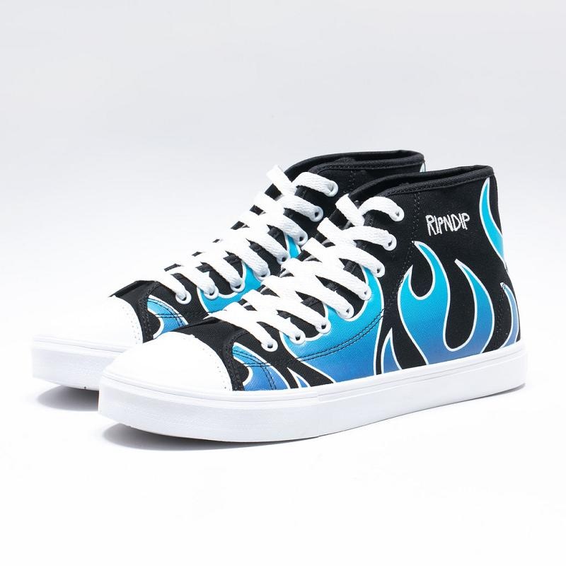 Blue / Black Ripndip Lord Nermal Hades High Top High Tops | USAWY2965