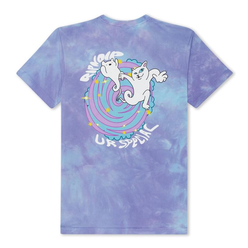 Blue / Lavender Ripndip Special Vortex Shirts | USAZG2760