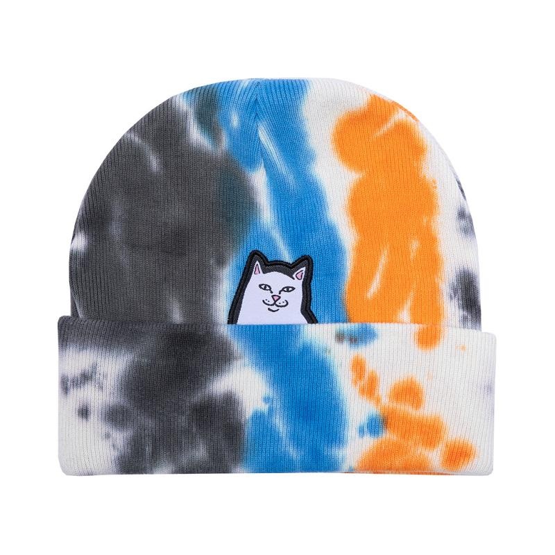 Blue / Orange Ripndip Lord Nermal Beanie | USAIS2915