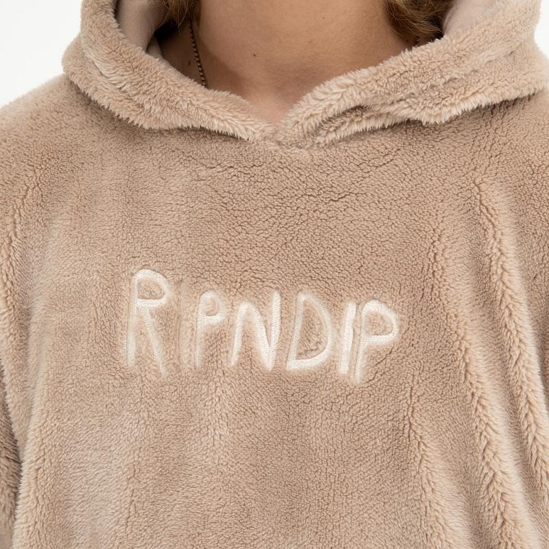 Brown Ripndip Bradbury Sherpa Hoodie | USAVD2407