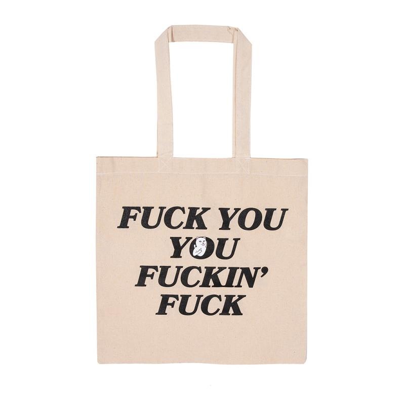 Brown Ripndip Fucking Fuck Tote Bags | USAEX2002