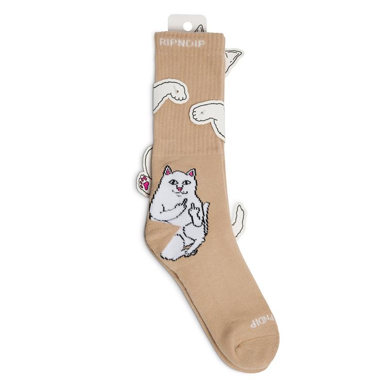 Brown Ripndip Lord Nermal Socks | USAFM2364