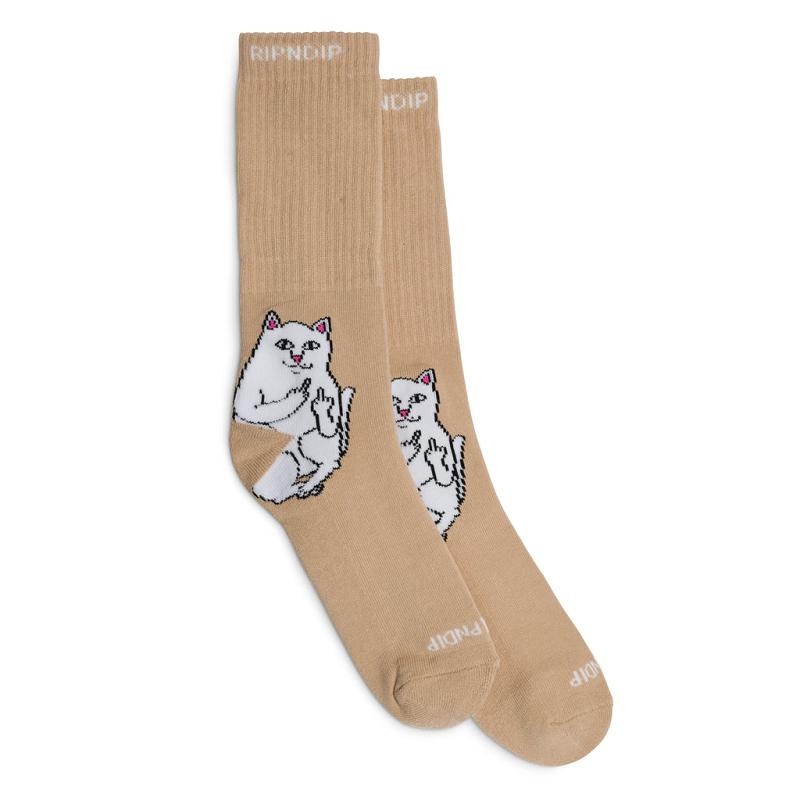 Brown Ripndip Lord Nermal Socks | USAFM2364