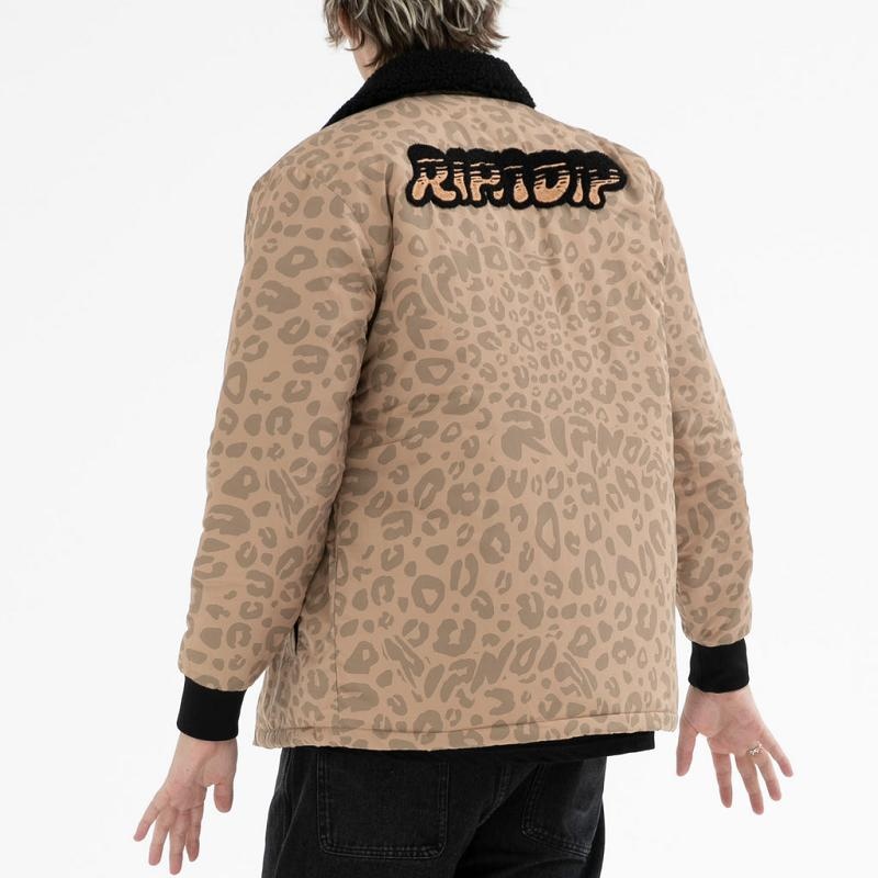 Brown Ripndip Spotted Button Down Jackets | USAGL2519