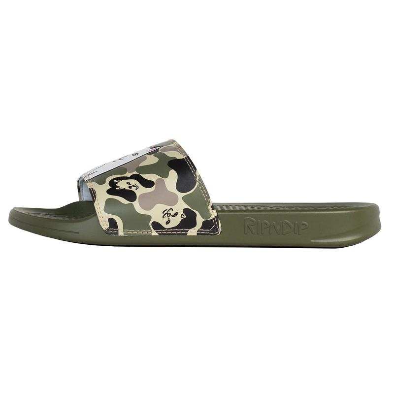 Camo Ripndip Lord Nermal Slides | USAHK2978