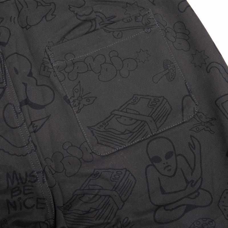 Chocolate Ripndip Nerm Doodle Twill Shorts | USAMA2825