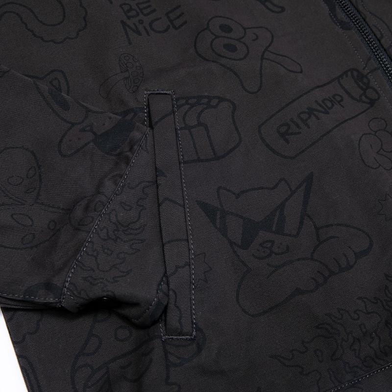 Chocolate Ripndip Nerm Doodle Work Jackets | USAKI2516