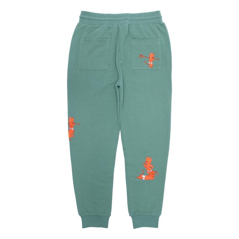 Dark Olive Ripndip Devil Babies Sweatpants | USASO2884