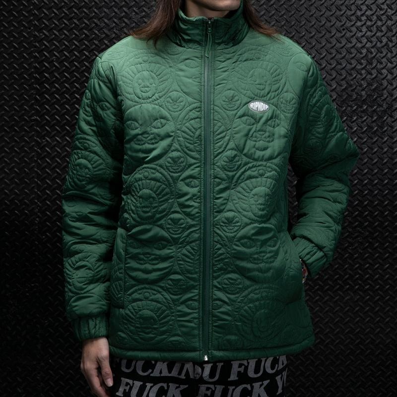 Deep Green Ripndip Barry Bonds Puffer Jackets | USAVD2537