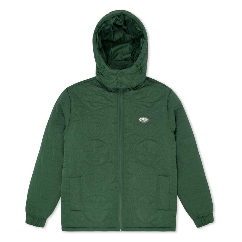 Deep Green Ripndip Barry Bonds Puffer Jackets | USAVD2537