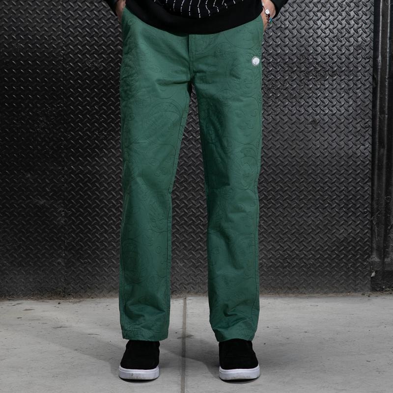 Deep Green Ripndip Barry Bonds Twill Pants | USAOR2630