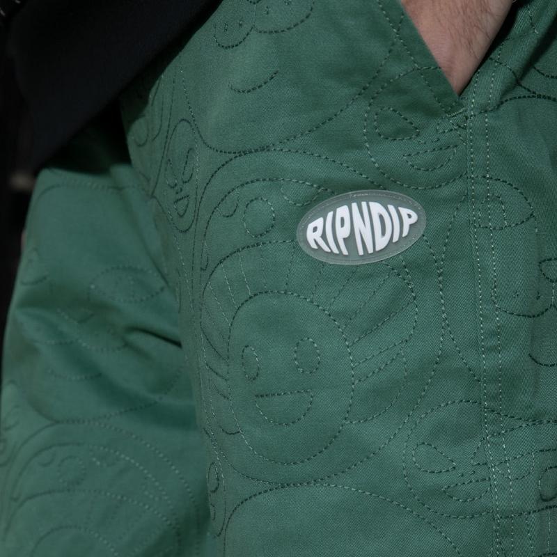 Deep Green Ripndip Barry Bonds Twill Pants | USAOR2630