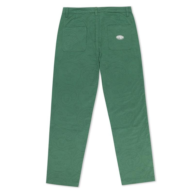 Deep Green Ripndip Barry Bonds Twill Pants | USAOR2630