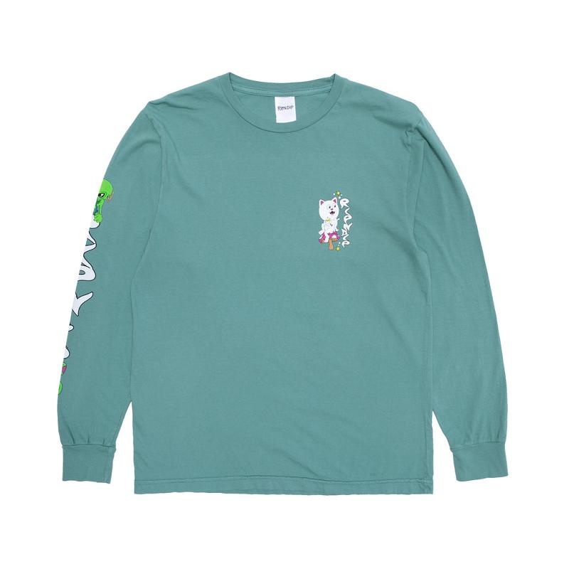 Deep Green Ripndip Friday Jr Long Sleeve | USAQZ2559