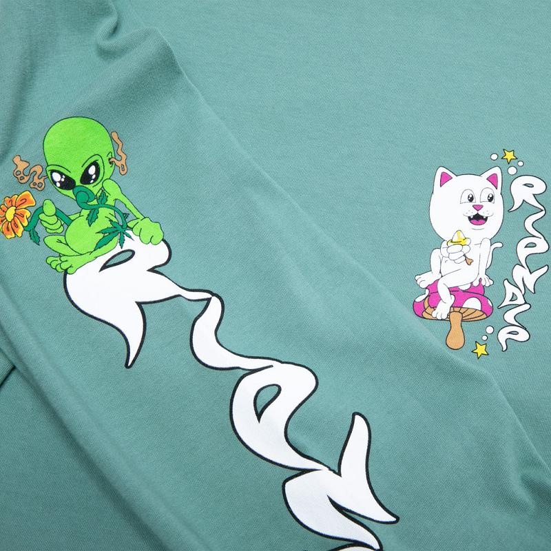 Deep Green Ripndip Friday Jr Long Sleeve | USAQZ2559