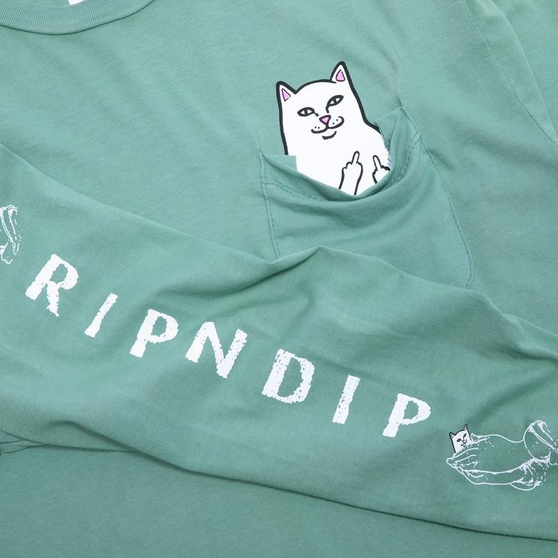 Deep Green Ripndip Lord Nermal Long Sleeve | USAEX2557