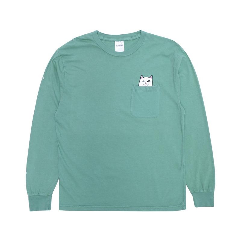 Deep Green Ripndip Lord Nermal Long Sleeve | USAEX2557