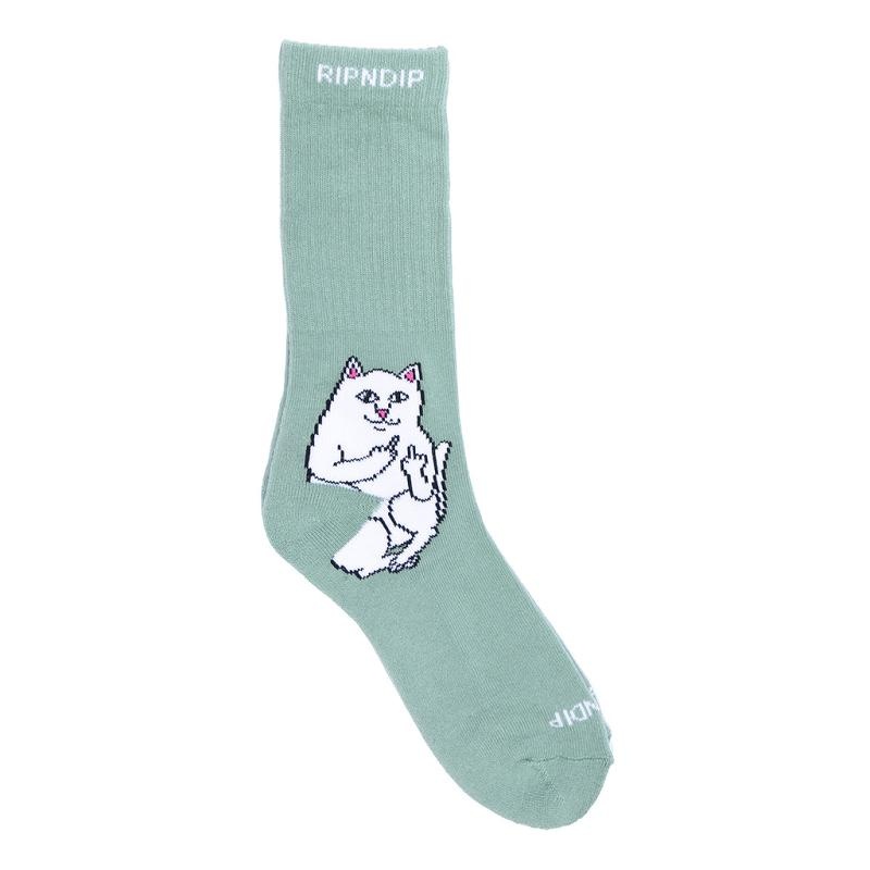 Deep Green Ripndip Lord Nermal Socks | USAJJ2335