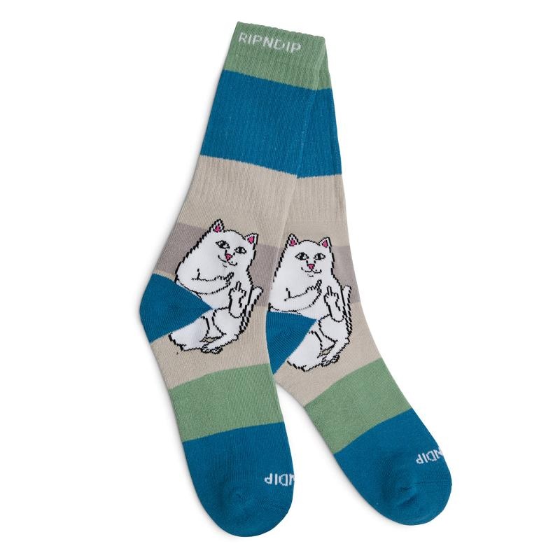 Deep Green Ripndip Lord Nermal Socks | USAHK2362