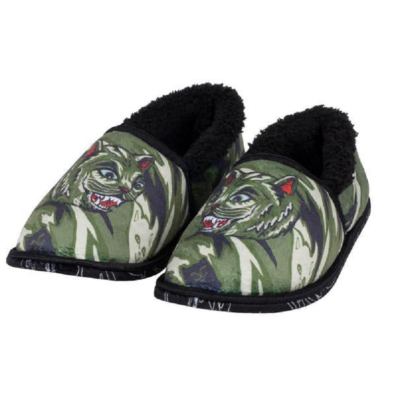 Green Camo Ripndip Tiger Nerm House Slippers | USAGL2997