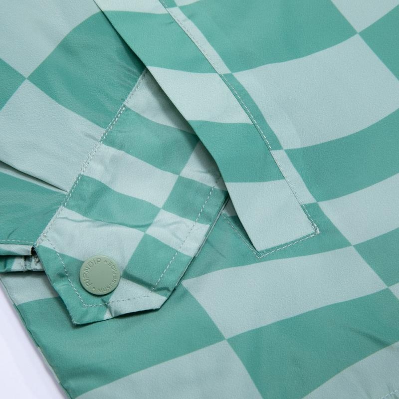 Green Ripndip Checked Coaches Jackets | USAJJ2517