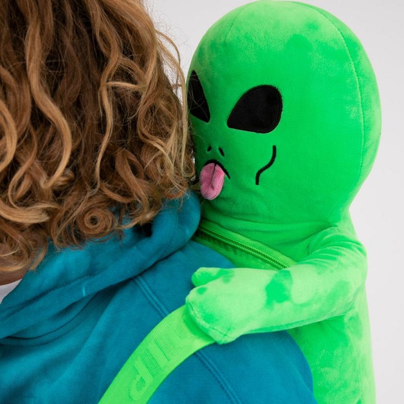 Green Ripndip Lord Alien Plush Backpacks | USAVD2256