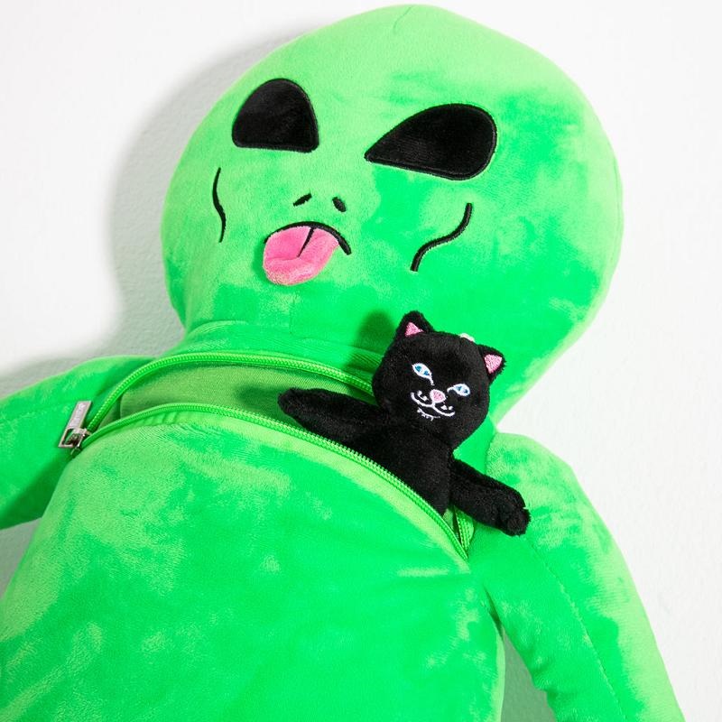 Green Ripndip Lord Alien Plush Backpacks | USAVD2256