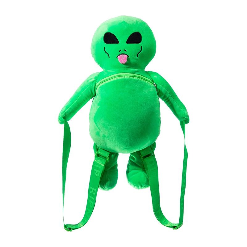 Green Ripndip Lord Alien Plush Backpacks | USAVD2256