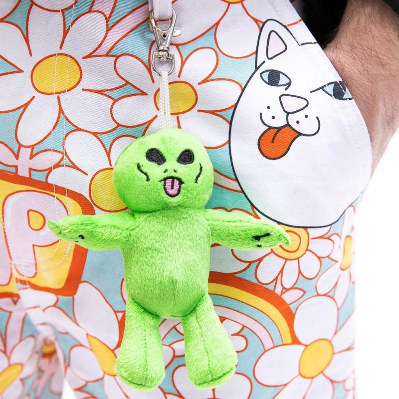 Green Ripndip Lord Alien Plush Keychain Accessories | USAWY2053