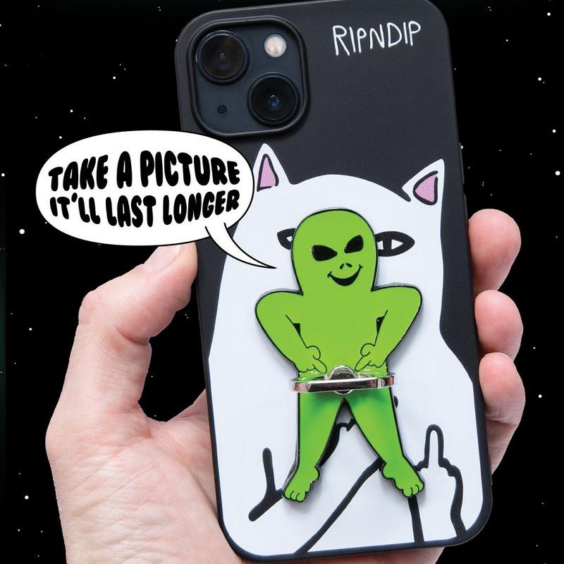 Green Ripndip Lord Alien Ring Phone Holder Accessories | USAEX2210