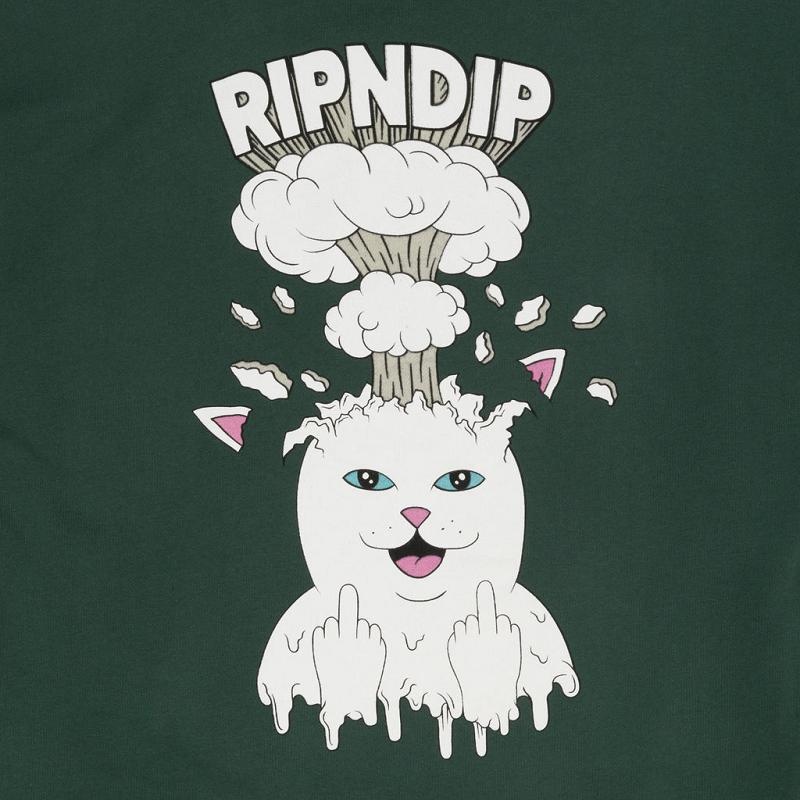 Green Ripndip Mind Blown Hoodie | USARW2478