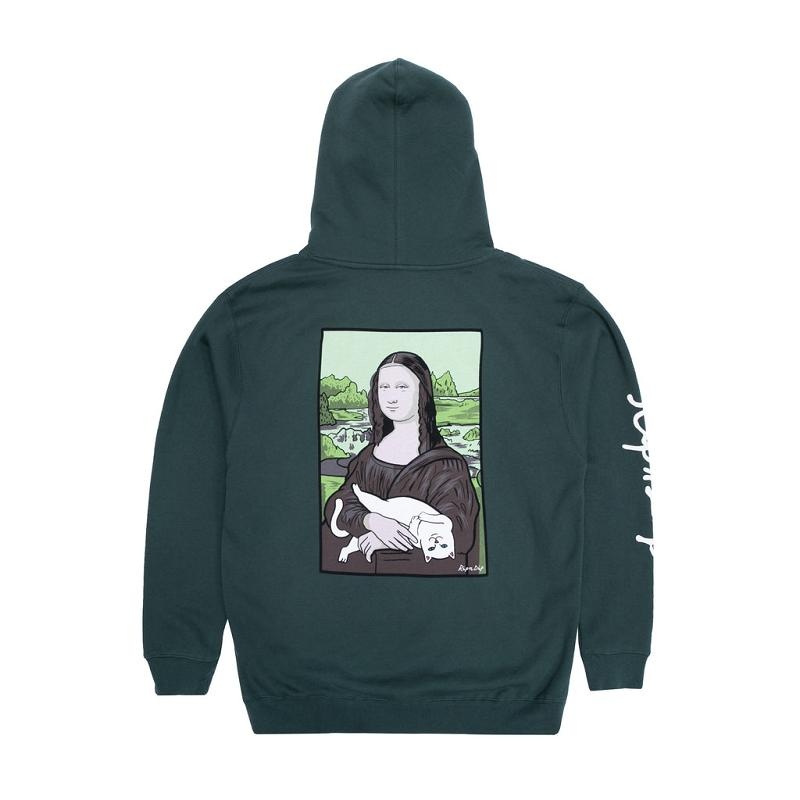 Green Ripndip Nermal Lisa Hoodie | USAMA2430