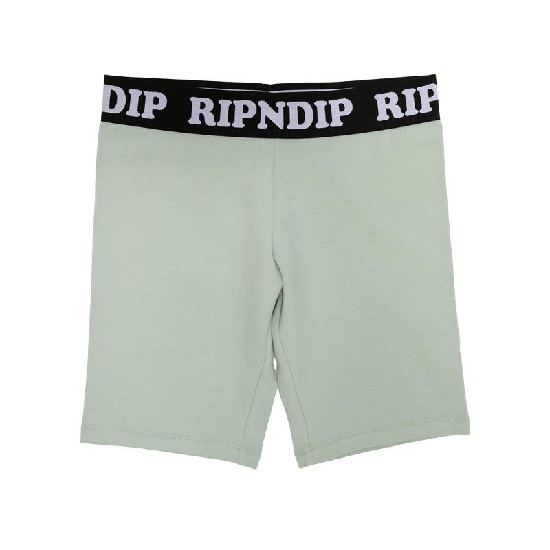 Green Ripndip Peeking Nermal Biker Shorts | USATV2847