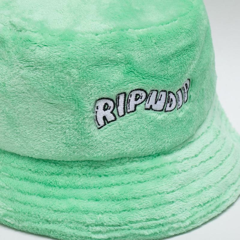 Green Ripndip Wave Sherpa Bucket Hats | USAYU2935