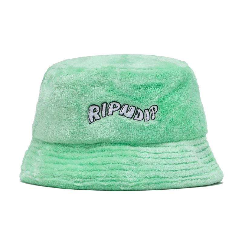 Green Ripndip Wave Sherpa Bucket Hats | USAYU2935