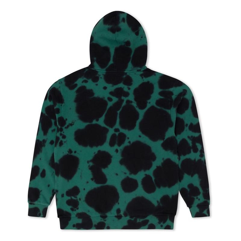 Green / Black Ripndip Ripntail Hoodie | USAMA2482