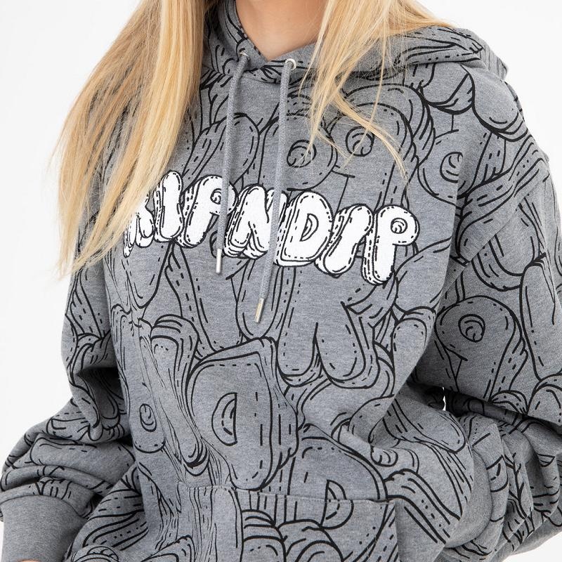 Grey Ripndip Bubble Bobble Hoodie | USANB2405