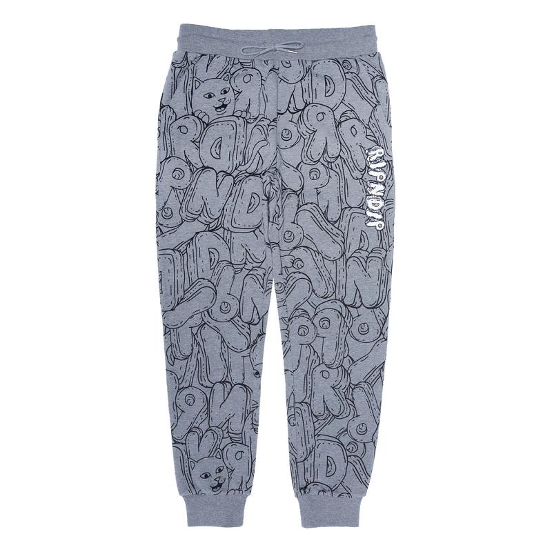 Grey Ripndip Bubble Bobble Sweatpants | USAGL2881