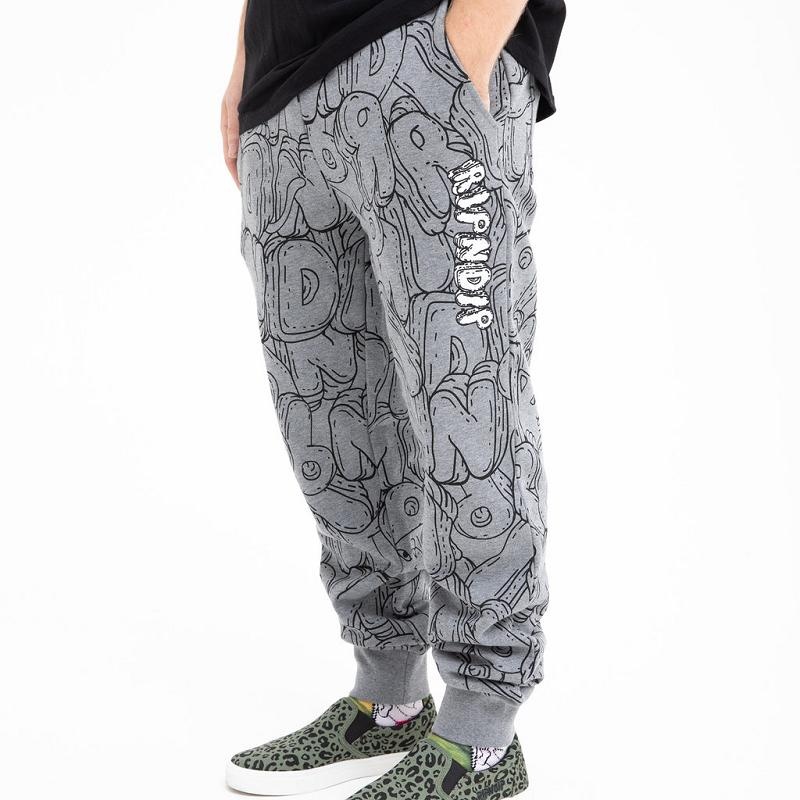 Grey Ripndip Bubble Bobble Sweatpants | USAGL2881